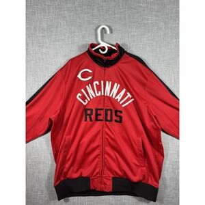 Cincinnati Reds Baseball Full Zip Sweater Long Sleeve‎ Official Merchandise 4XL